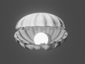 Shell shaped lamp Modelo 3D