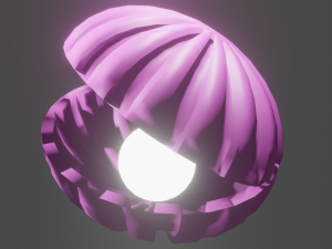 Shell shaped lamp Modelo 3D