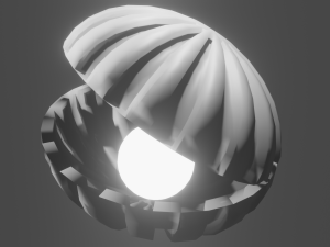 Shell shaped lamp Modelo 3D