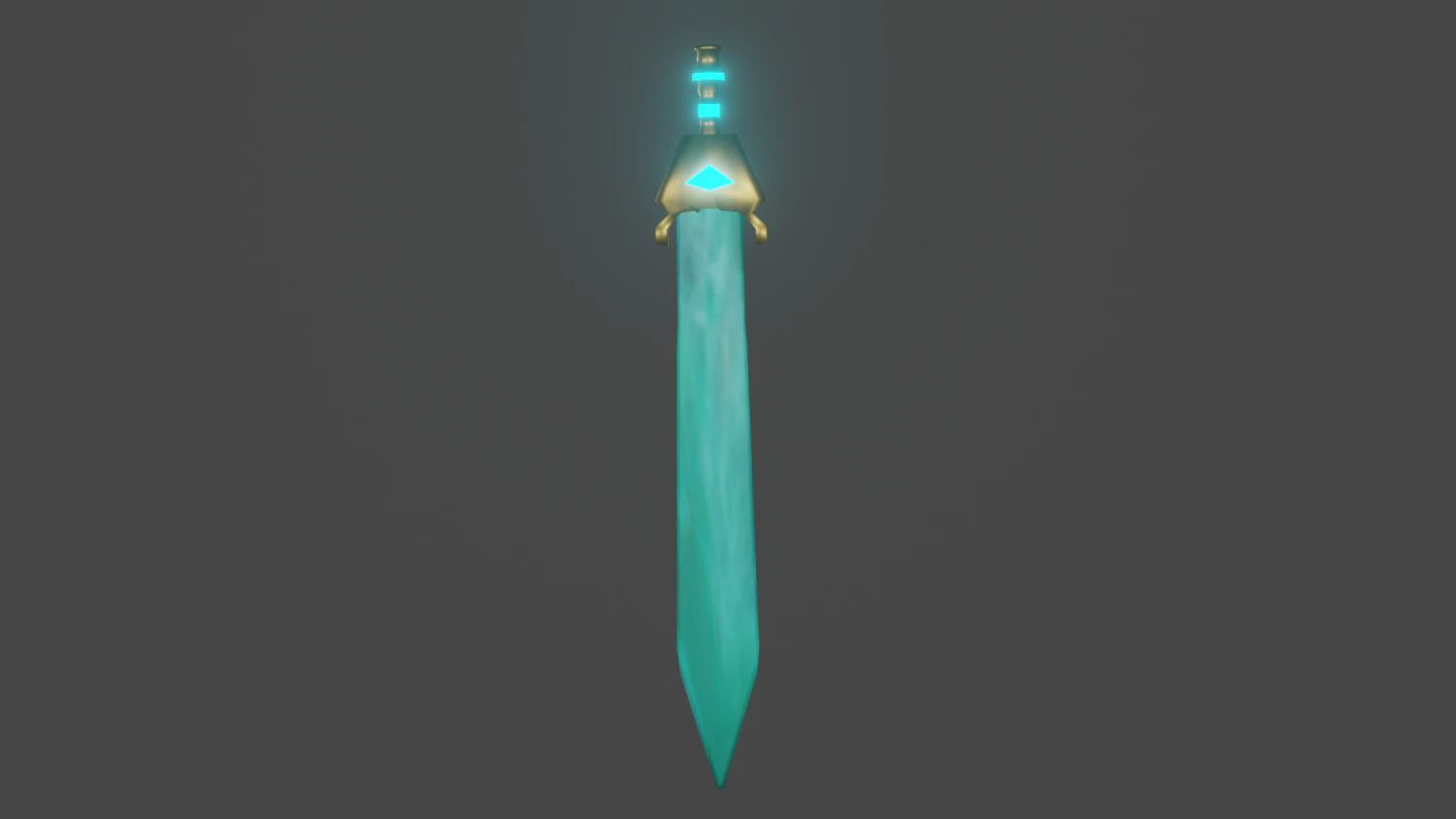 Water sword 3D Model .c4d .max .obj .3ds .fbx .stl .blend 