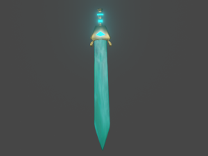 Water sword Model 3D