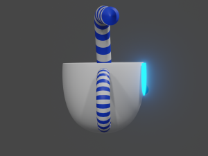 Cuphead style lamp 3D Модель