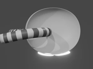 Cuphead style lamp 3D Model