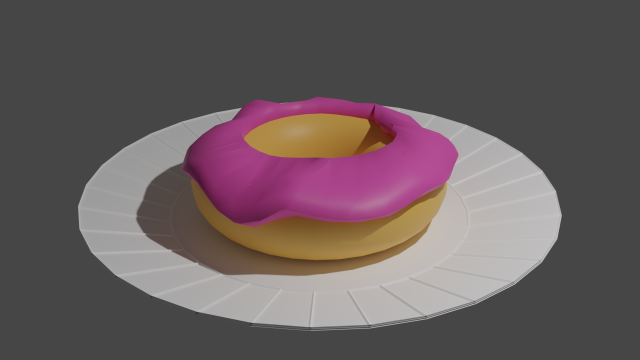 Donut Model 3D .c4d .max .obj .3ds .fbx .stl .blend 