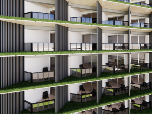 Hotel and shopping mall project with high technical detail Model 3D