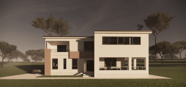 Kses house - bauhaus style 3D Model .c4d .max .obj .3ds .fbx .stl .blend 