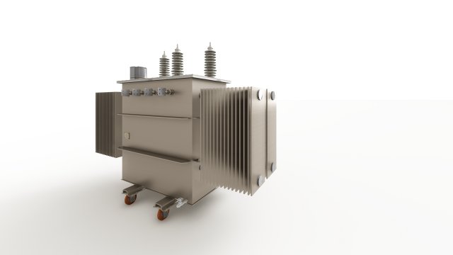 Transformador 345kv-480V-P1600KVA transformer Modelo 3D .c4d .max .obj .3ds .fbx .stl .blend 