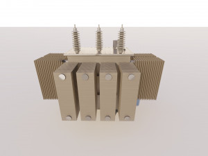 Transformador 345kv-480V-P1600KVA transformer Modelo 3D