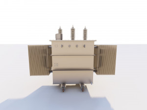 Transformador 345kv-480V-P1600KVA transformer Modelo 3D