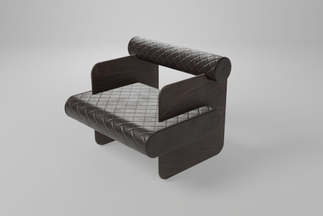 Leather Chair Modèle 3D .c4d .max .obj .3ds .fbx .stl .blend 