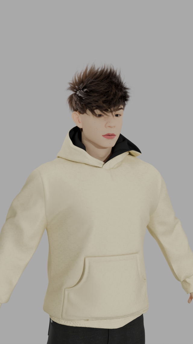 Teenager 3D Model .c4d .max .obj .3ds .fbx .stl .blend 