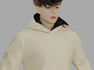 Adolescente Modelo 3D