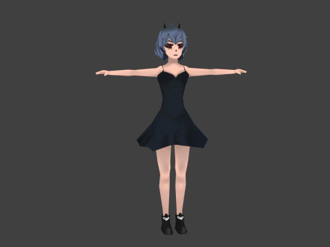 Неко из Black Clover Low Poly 3D Модель