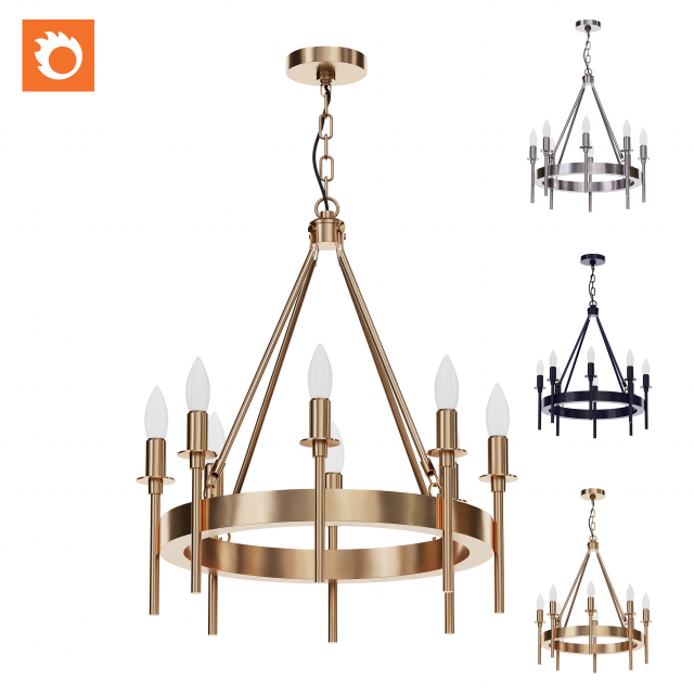 Larrson Lamp 3D Model .c4d .max .obj .3ds .fbx .stl .blend 