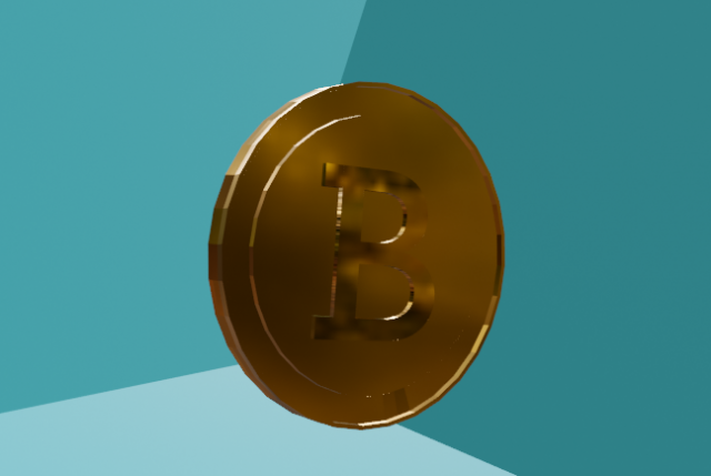 Bitcoin Model 3D .c4d .max .obj .3ds .fbx .stl .blend 