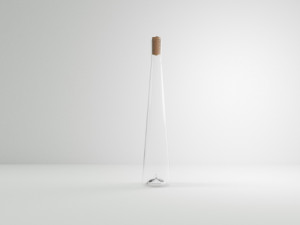 Bottle Rhin Wine Botella Flauta Vino 3D मॉडल