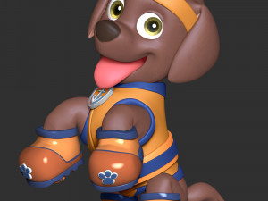 Zuma Sports Uniform - Paw Patrol 3D Baskı Modeli