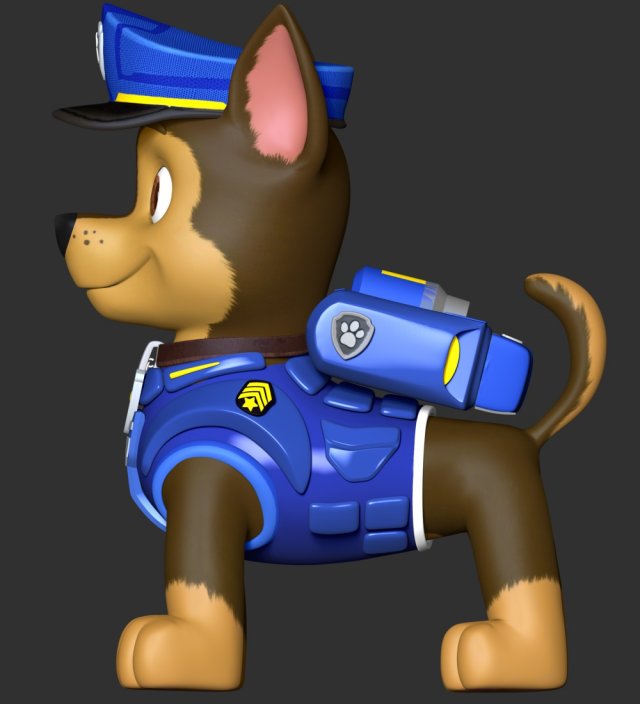 Chase Police - Paw Patrol The Movie 3D Принт Модель In Статуэтки.