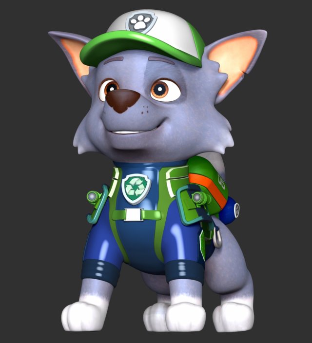 Rocky Recycler - PAW Patrol The Movie 3D Принт Модель In Статуэтки.