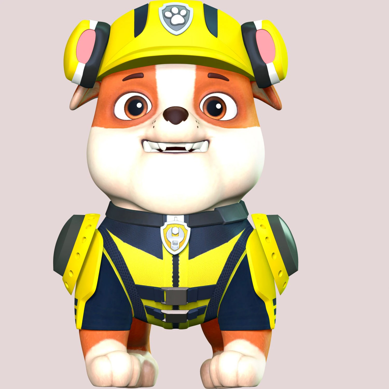 Rubble - PAW Patrol The Movie 3D Print Model .c4d .max .obj .3ds .fbx .stl .blend
