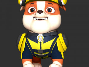 Rubble - PAW Patrol The Movie Model Cetak 3D