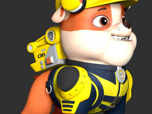 Rubble - PAW Patrol The Movie Model Cetak 3D