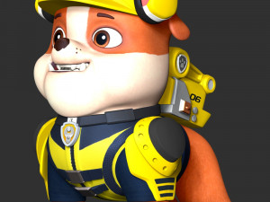 Rubble - PAW Patrol The Movie Model Cetak 3D