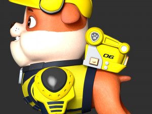 Rubble - PAW Patrol The Movie Model Cetak 3D