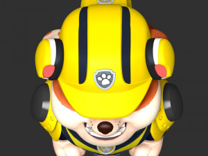 Rubble - PAW Patrol The Movie Model Cetak 3D