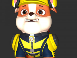 Rubble - PAW Patrol The Movie Model Cetak 3D
