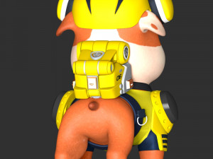 Rubble - PAW Patrol The Movie Model Cetak 3D