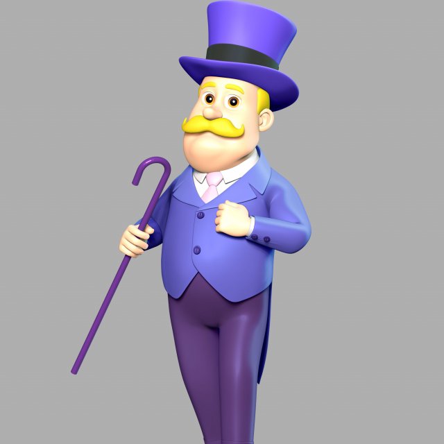Mayor Humdinger - PAW Patrol The Movie 3D Print Model .c4d .max .obj .3ds .fbx .stl .blend