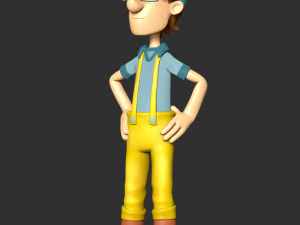 Captain Turbot 3D Print Model