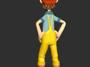 Captain Turbot 3D Print Model