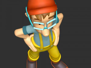 Captain Turbot 3D Print Model