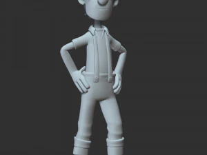Captain Turbot 3D Print Model