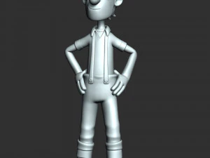 Captain Turbot 3D Print Model