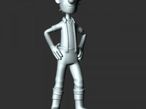 Captain Turbot 3D Print Model