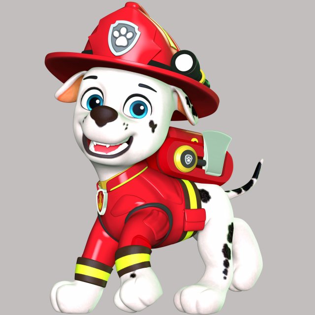 Marshall Fireman - The Movie 3D प्रिंट मॉडल .c4d .max .obj .3ds .fbx .stl .blend 