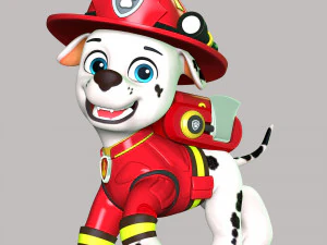 Marshall pompiere - Il film Modello di stampa 3D