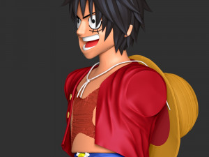 Luffy Bust - One Piece 3D Print Model
