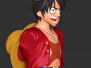 Luffy Bust - One Piece 3D Print Model
