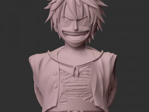 Luffy Bust - One Piece 3D Print Model
