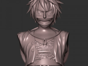 Luffy Bust - One Piece 3D Print Model