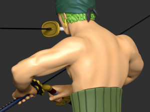Roronoa Zoro Bust - One Piece 3D Baskı Modeli