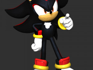 Shadow - The Hedgehog 3D Print Model