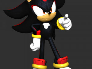 Shadow - The Hedgehog 3D Print Model