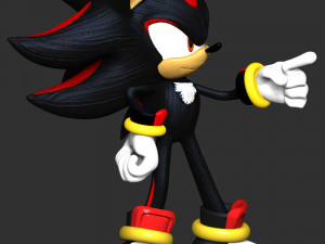 Shadow - The Hedgehog 3D Print Model