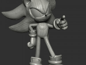 Shadow - The Hedgehog 3D Print Model