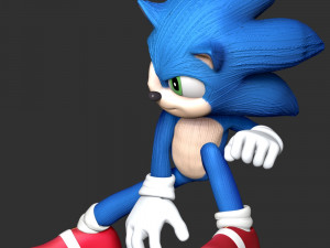 Sonic The Hedgehog 2 3Dプリントモデル